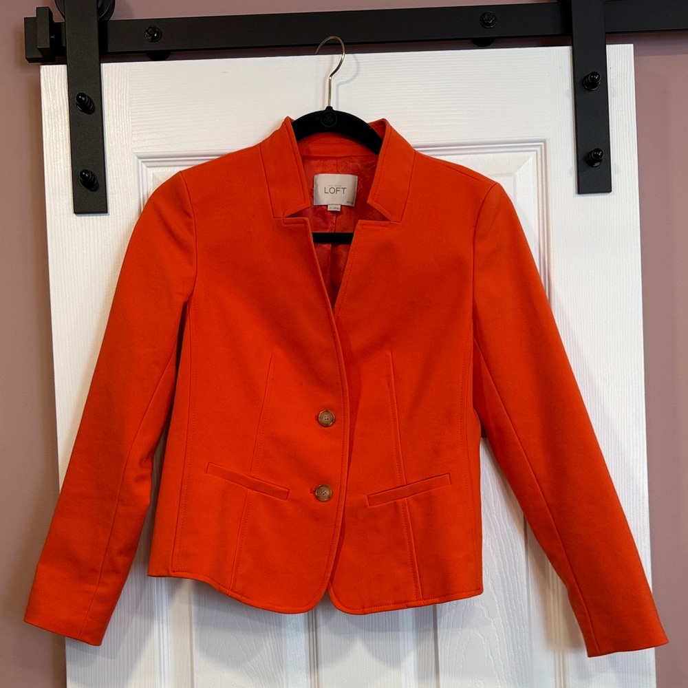 LOFT Bold Orange Women's Suit Jacket